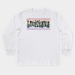 LGBTQ PRIDE EQUAL USA LOUSIANA Kids Long Sleeve T-Shirt